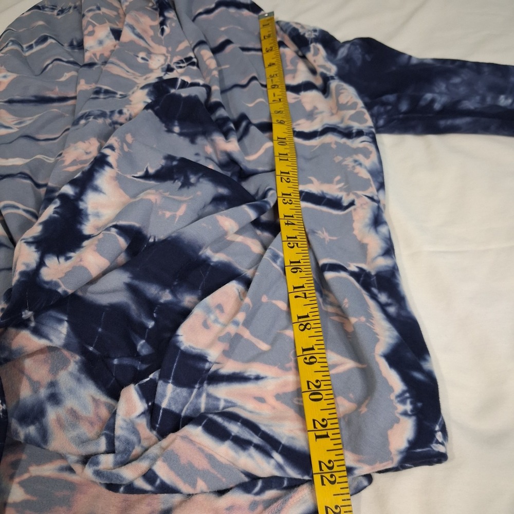 Young Fabulous & Broke Womens Medium Top Tie Dye Wrap Sweatshirt Comfort Stretch - Picture 4 of 10